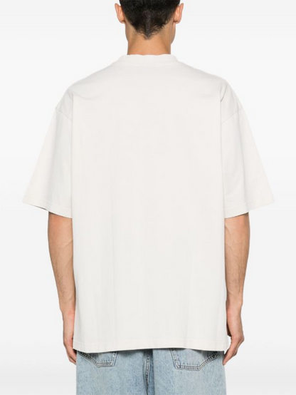 Political Stencil White Oversized T-shirt