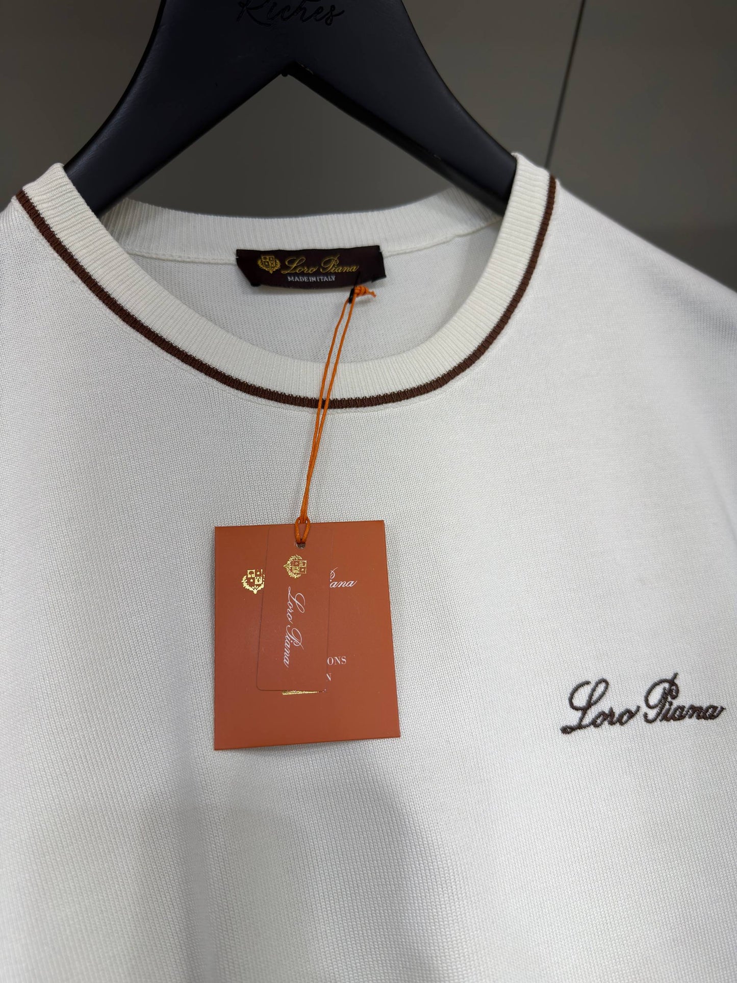 White Knitwear T-shirt