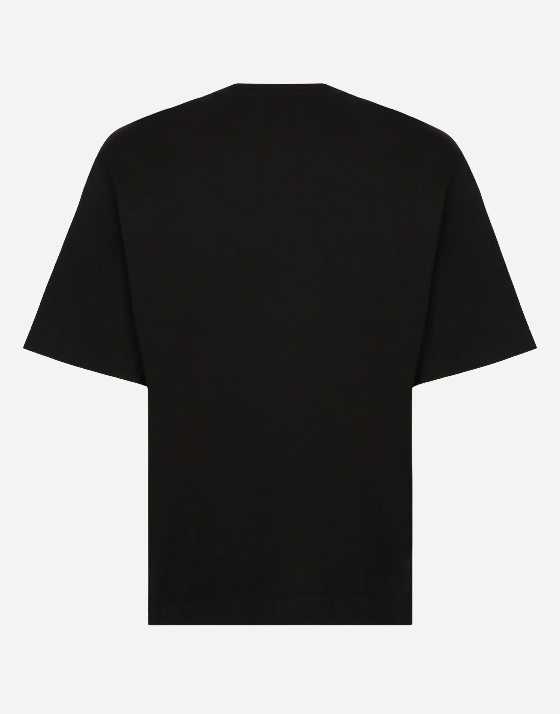 Black Cotton T-shirt with DG logo print - Exclusive Wear