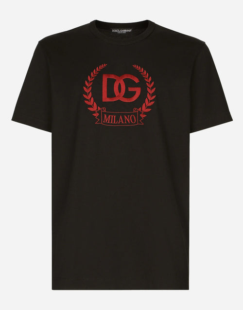 DG Milano Logo Embroidery Black T-shirt