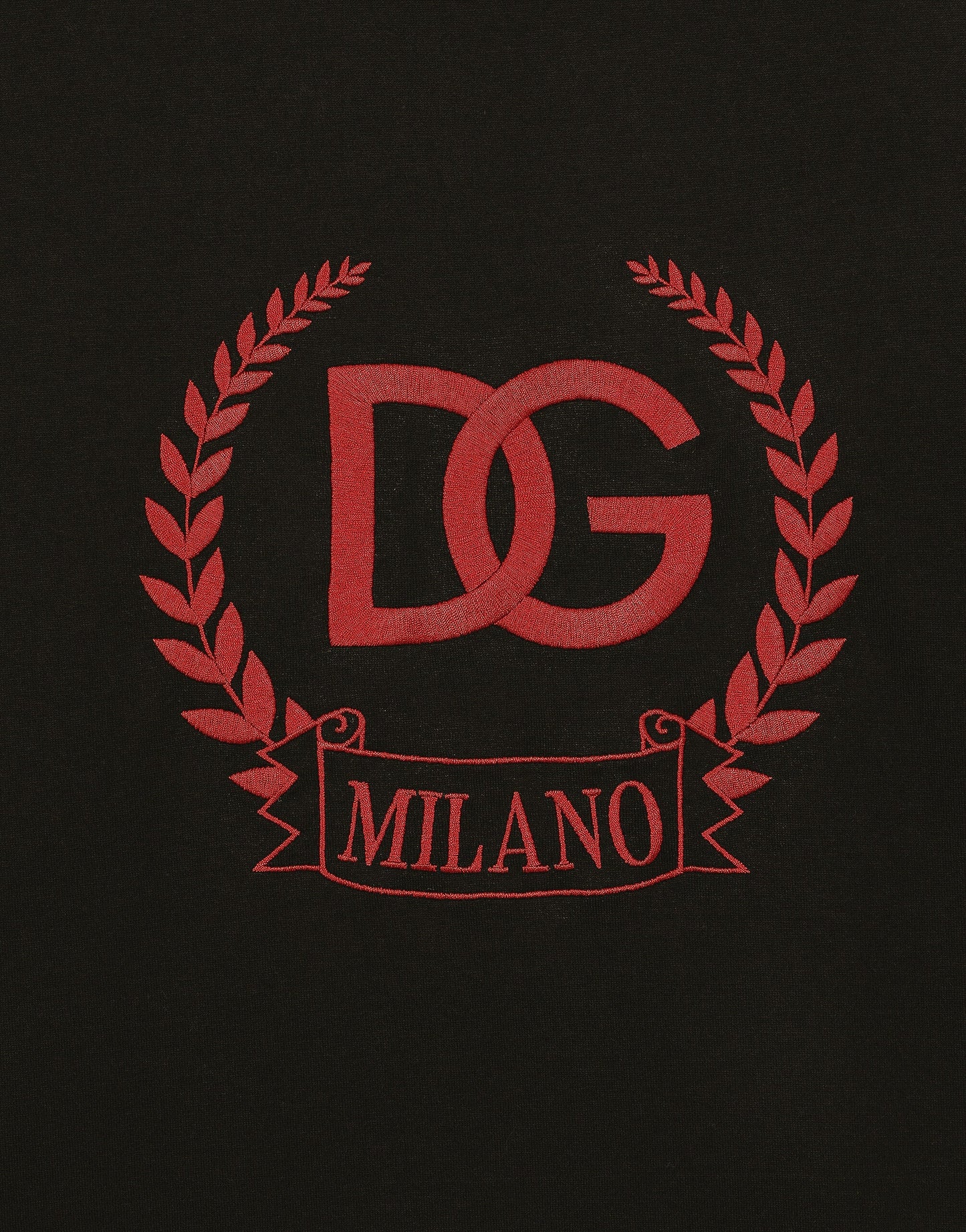 DG Milano Logo Embroidery Black T-shirt