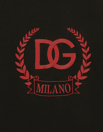 DG Milano Logo Embroidery Black T-shirt