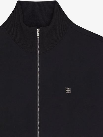 Tracksuit jacket in fleece with 4G detail