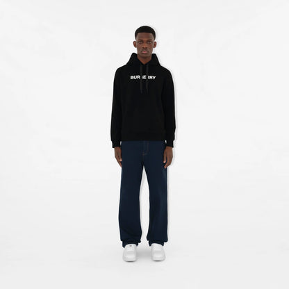 Oversize Black Cotton Hoodie