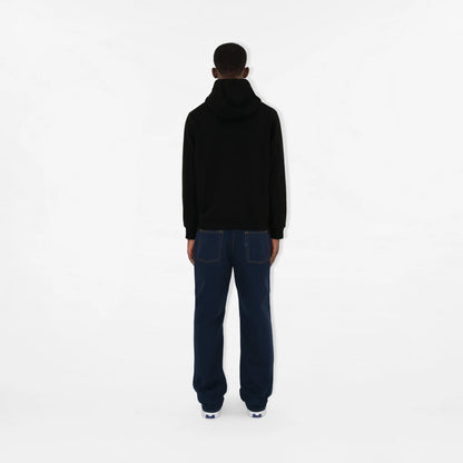 Oversize Black Cotton Hoodie