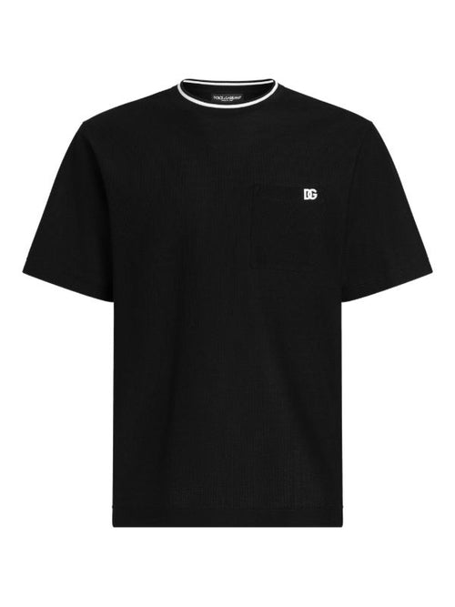 Logo-embroidered Cotton T-shirt with Pocket