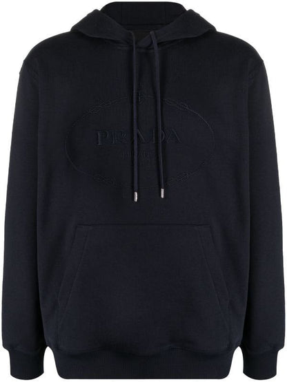 Logo Print Cotton Hoodie