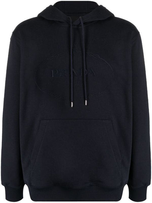 Logo Print Cotton Hoodie