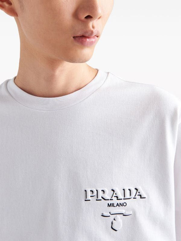 White Cotton T-shirt with Logo