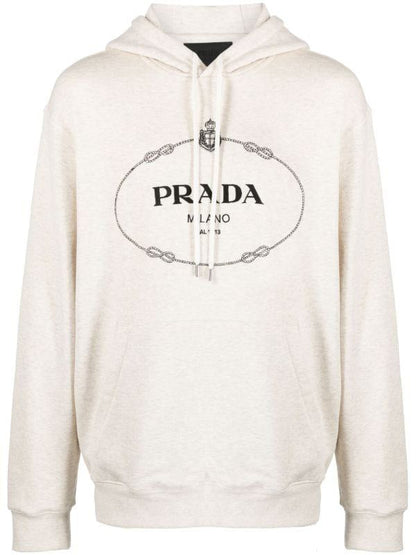 Logo Print Cotton Hoodie