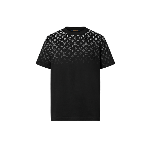 Gradient Black Cotton T-shirt