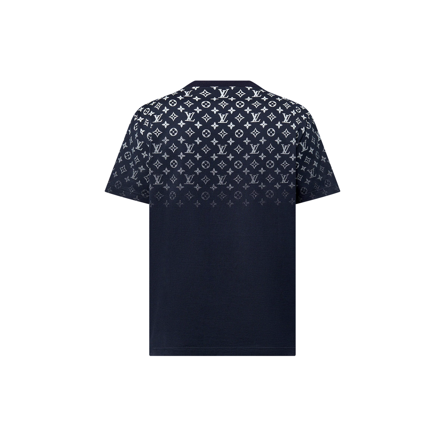 Gradient Navy Blue Cotton T-shirt