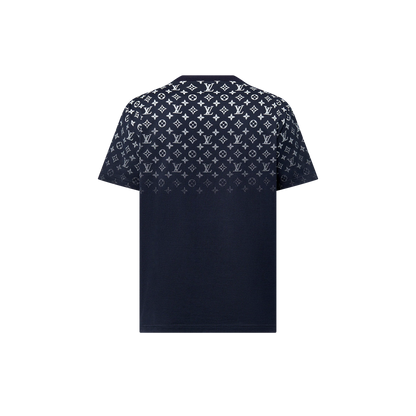 Gradient Navy Blue Cotton T-shirt