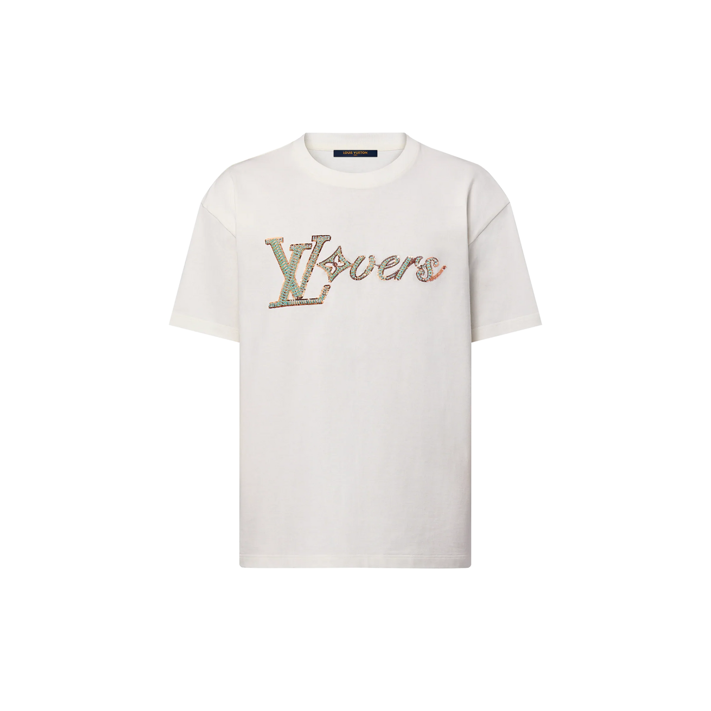 Lovers Embroidered White T-shirt