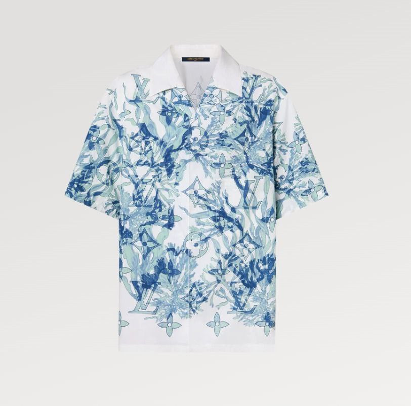 Graphic short-sleeved Cotton Shirt