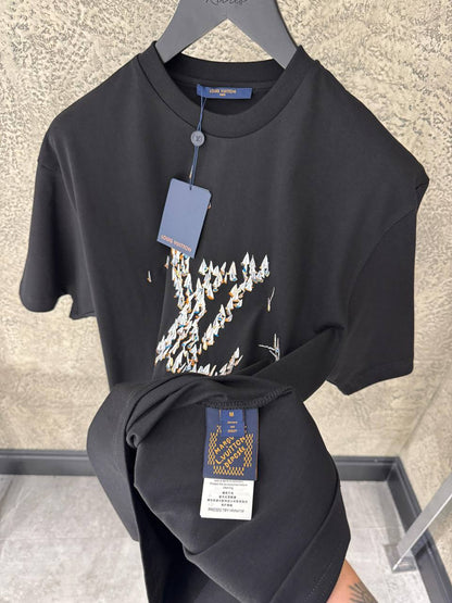 LV Regatta Motif Black T-shirt