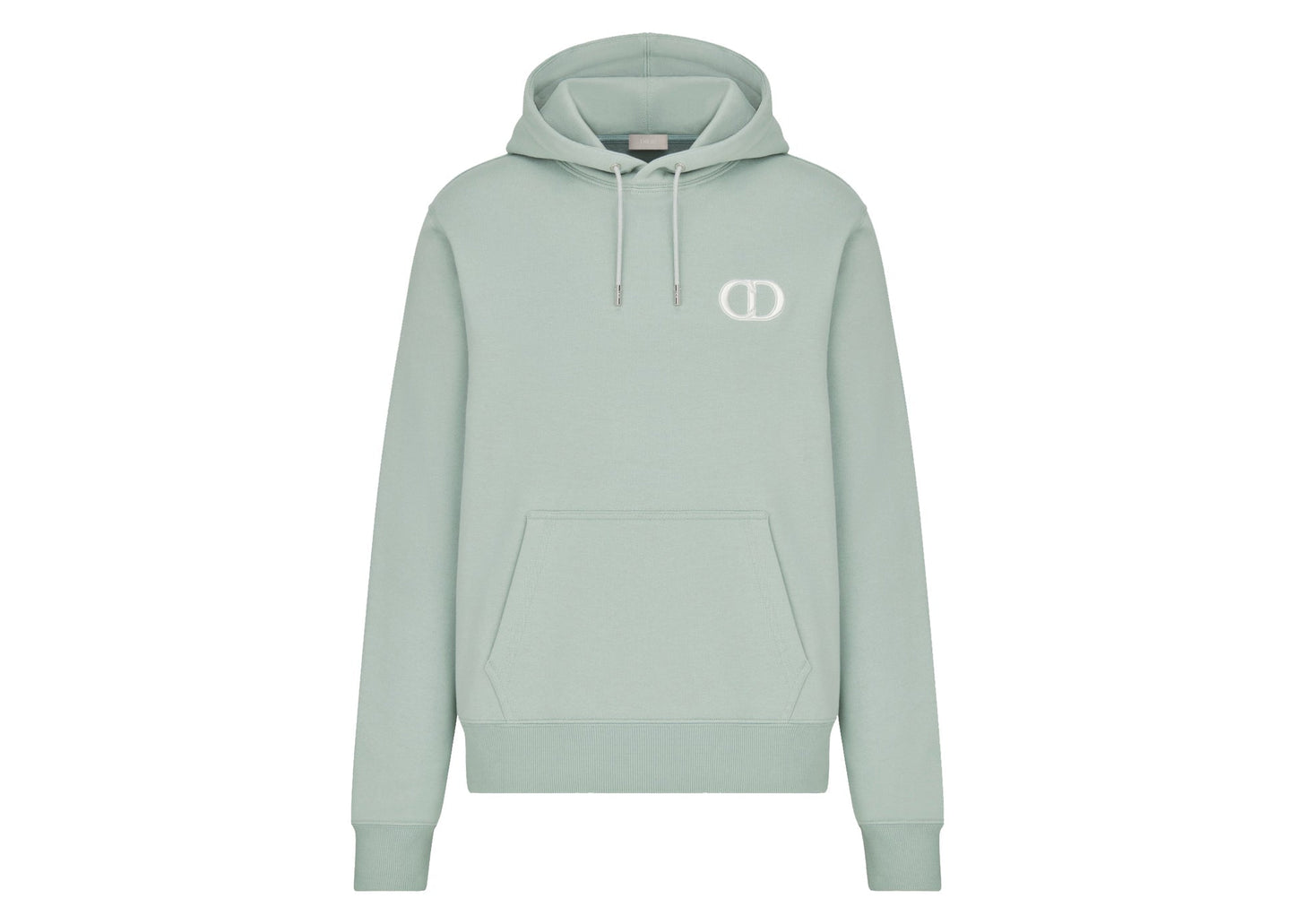 CD ICON MINT GREEN COTTON FLEECE HOODIE