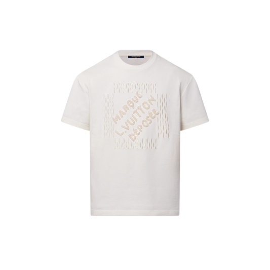 Embroidered Signature Cotton T-Shirt