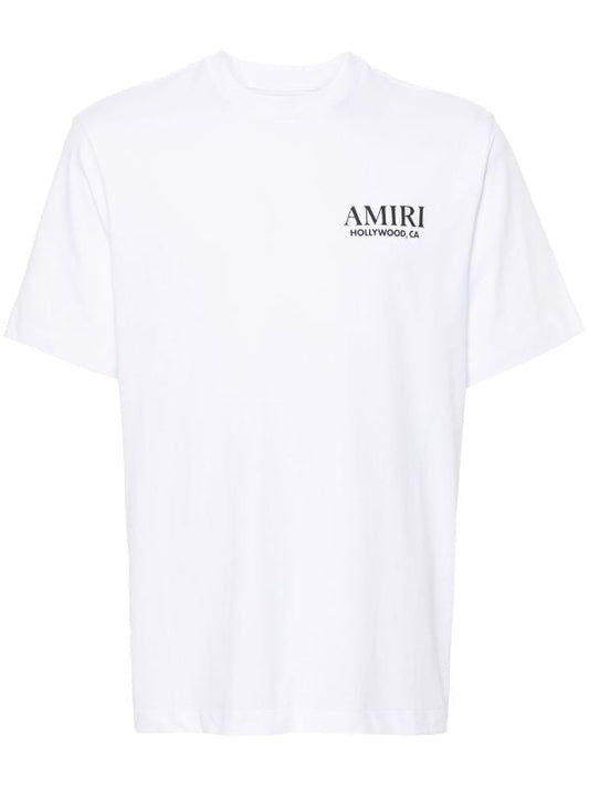 Bones Stacked White Cotton T-shirt