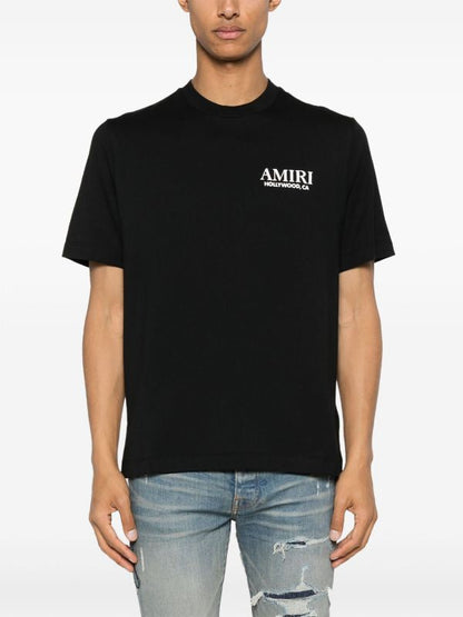 Bones Stacked Black Cotton T-shirt