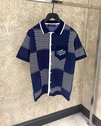 Damier Jacquard Cotton Jersey Set