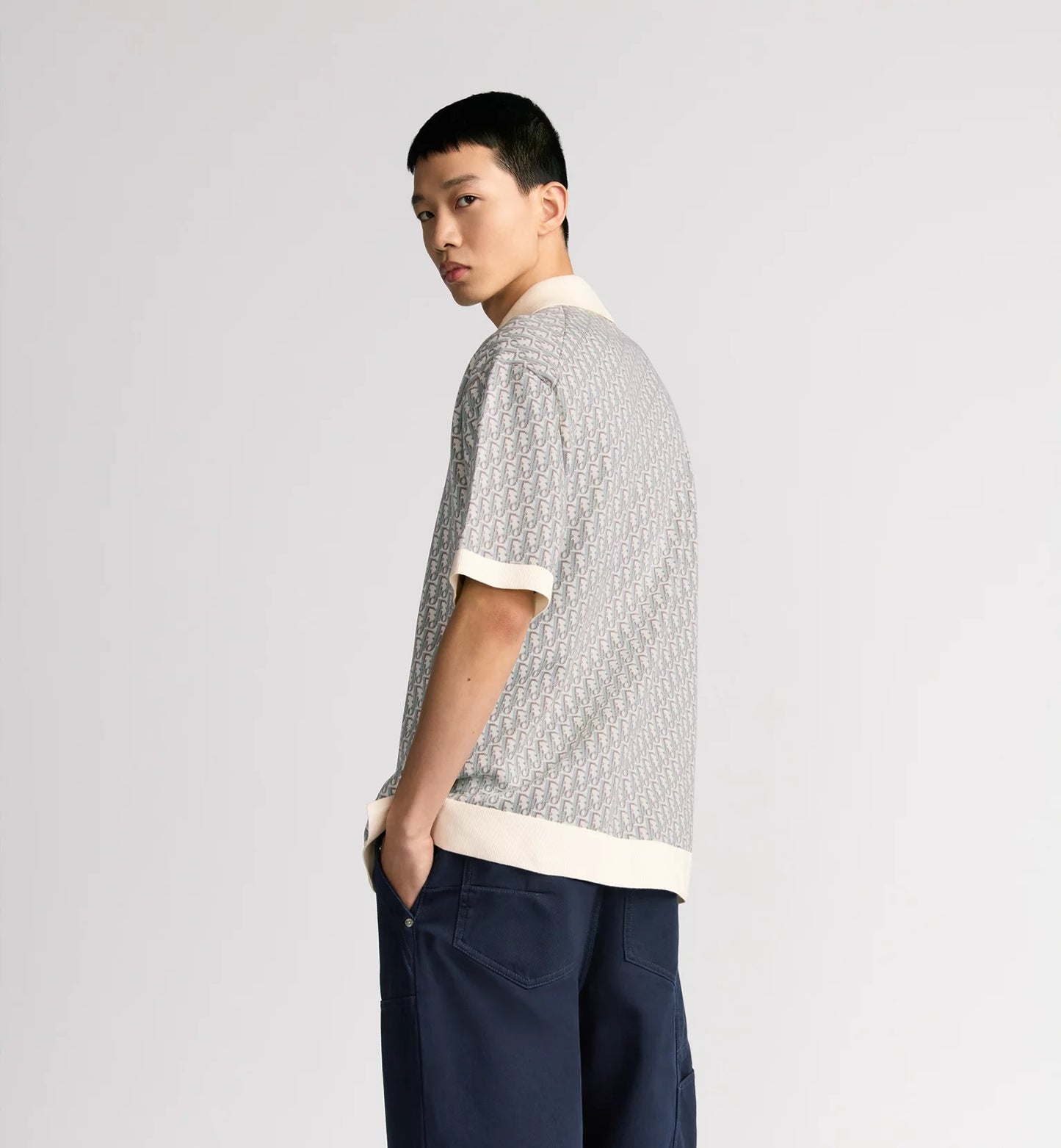 Oblique Beige Polo Shirt