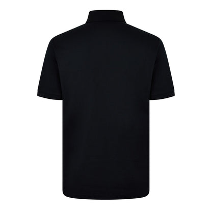 Navy Blue Cotton Poloshirt with Web