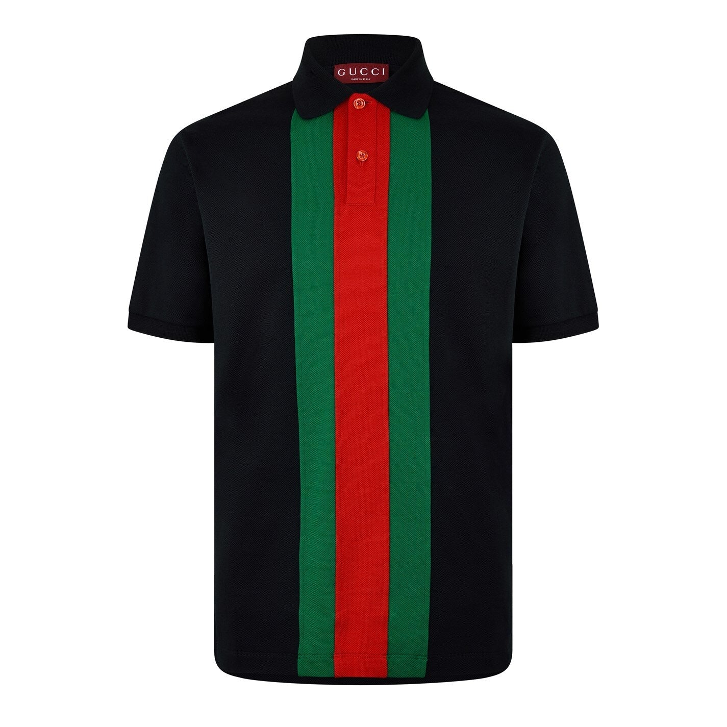 Navy Blue Cotton Poloshirt with Web