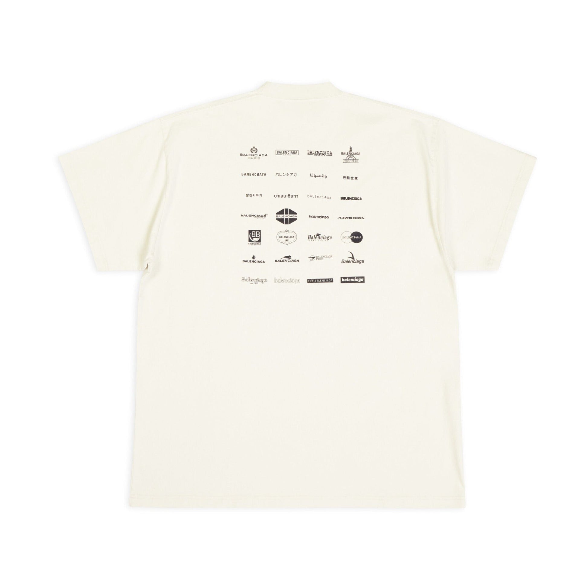 Archives Logos-print White Cotton T-shirt - Exclusive Wear