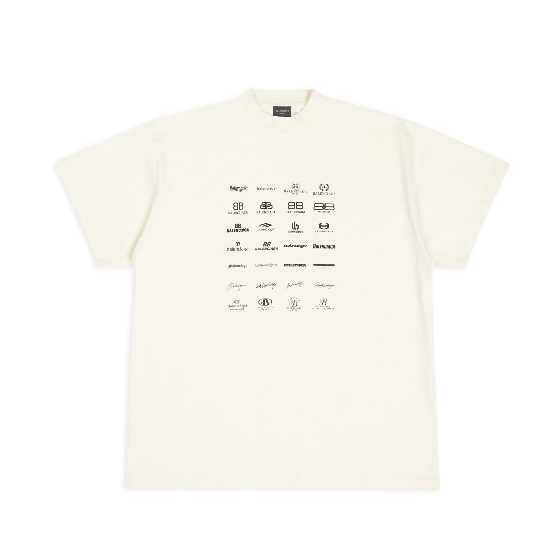 Archives Logos-print White Cotton T-shirt - Exclusive Wear