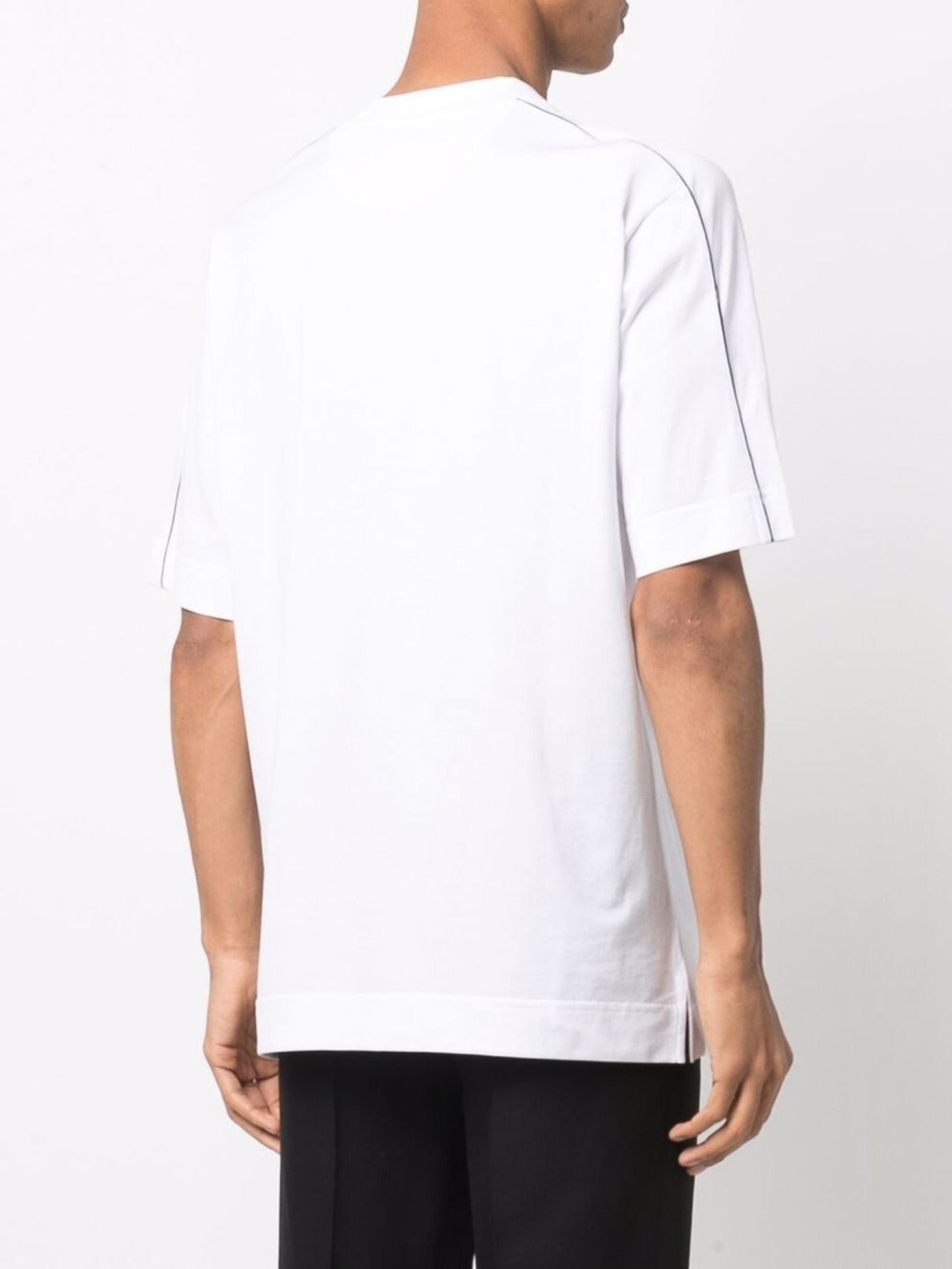 Roma Embossed-logo White T-shirt