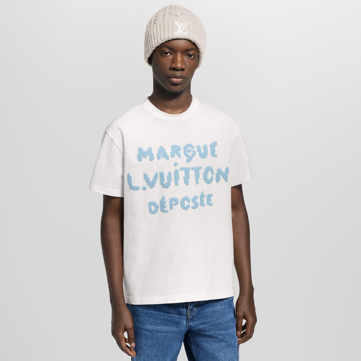 Embroidered Signature White T-shirt