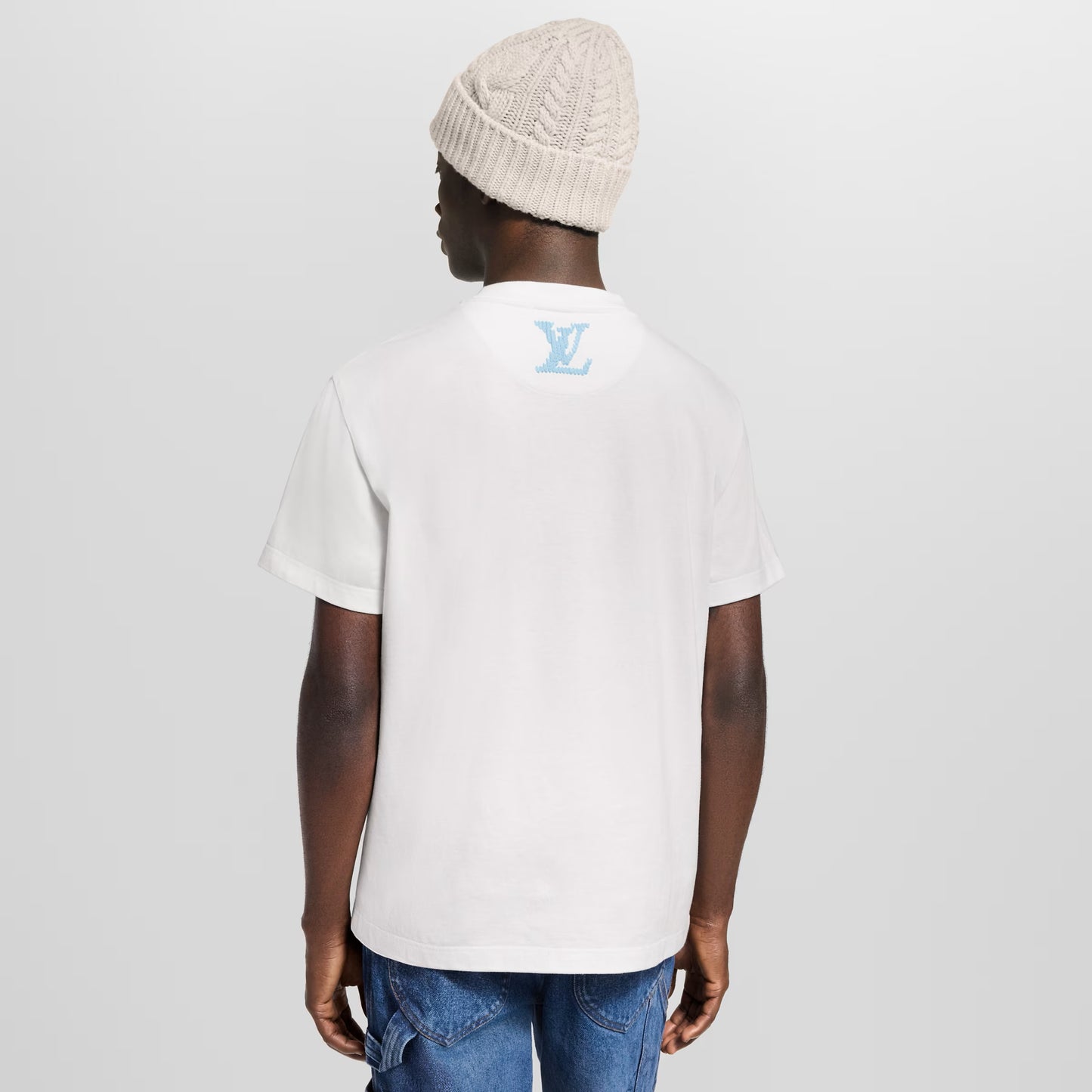 Embroidered Signature White T-shirt
