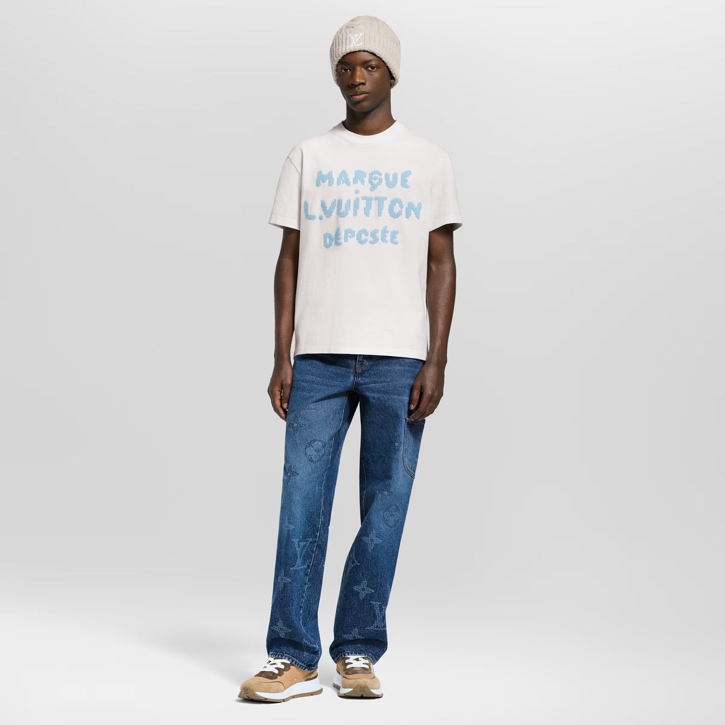 Embroidered Signature White T-shirt