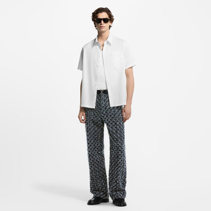 Monogram Pocket White Shirt