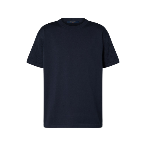 Monogram Short-Sleeved Crewneck Black T-shirt - Exclusive Wear