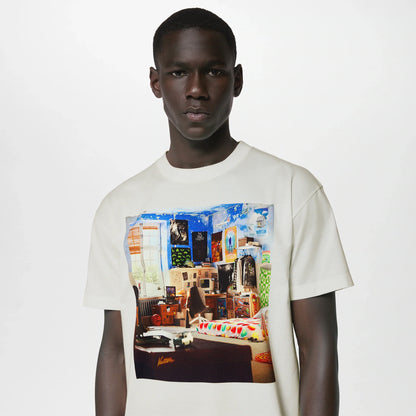 Teen Bedroom Print White T-shirt