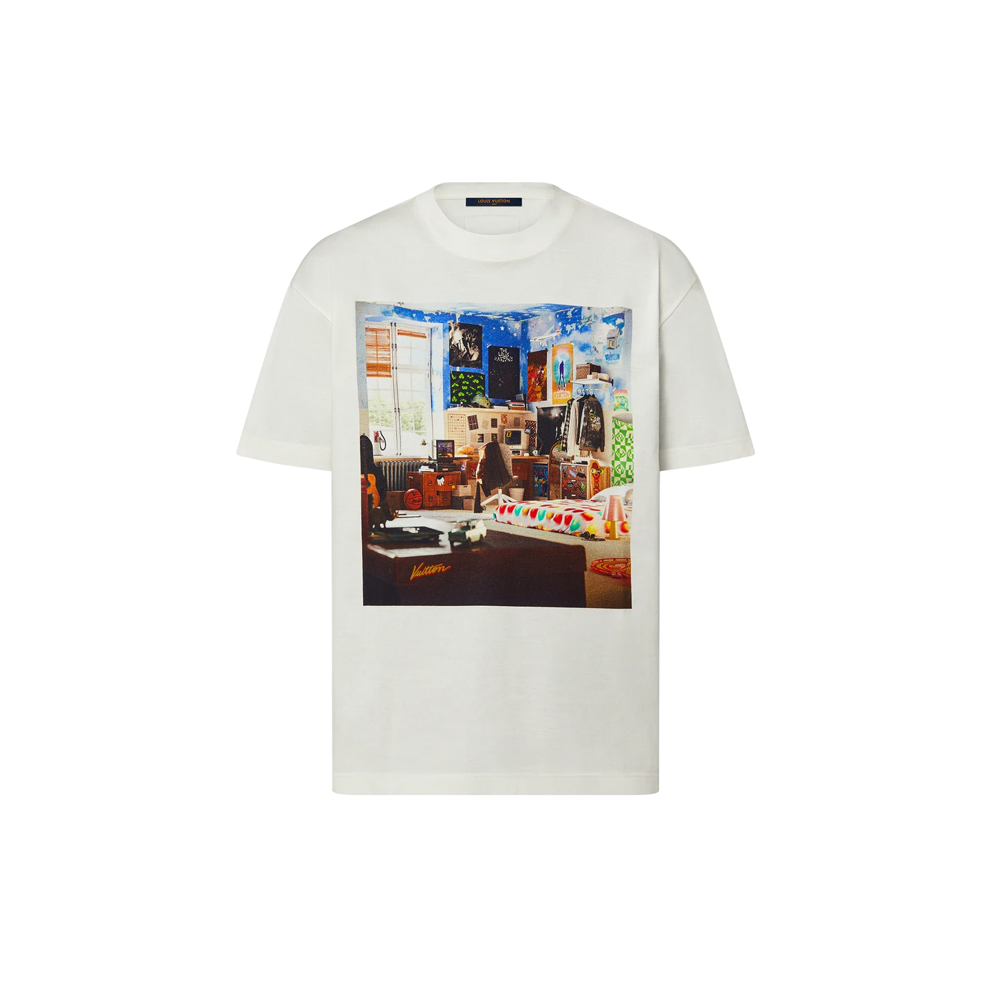 Teen Bedroom Print White T-shirt