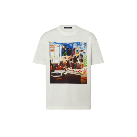 Teen Bedroom Print White T-shirt