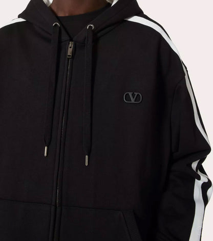 V Logo Signature Zip-up Hoodie