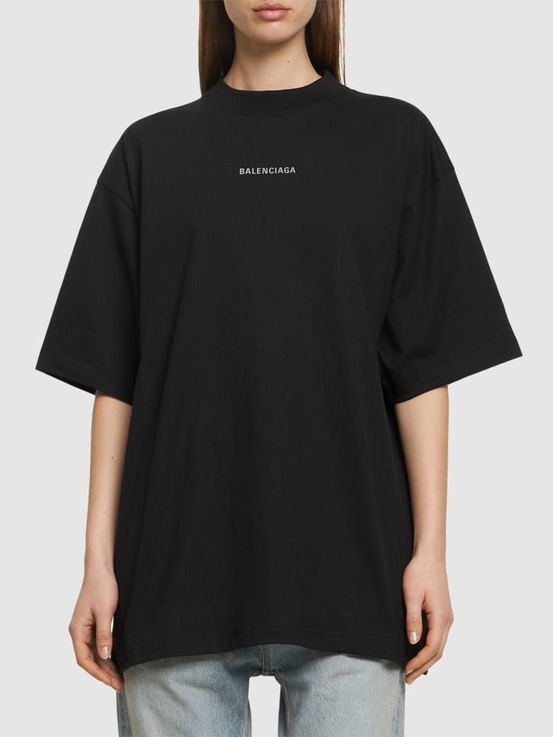 Black Vintage Jersey Oversized T-shirt