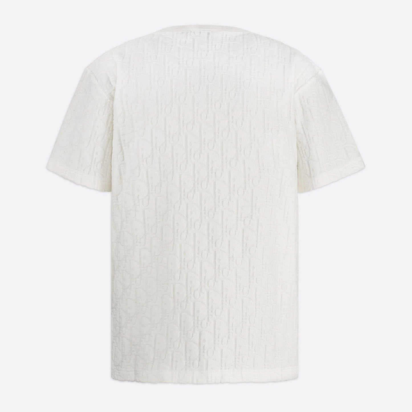 Oblique Relaxed Fit White T-shirt